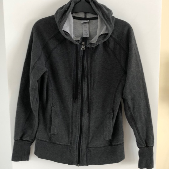 Champion Tops - free with purchase CHAMPION grey gray zip hoodie terry S sweatshirt jacket